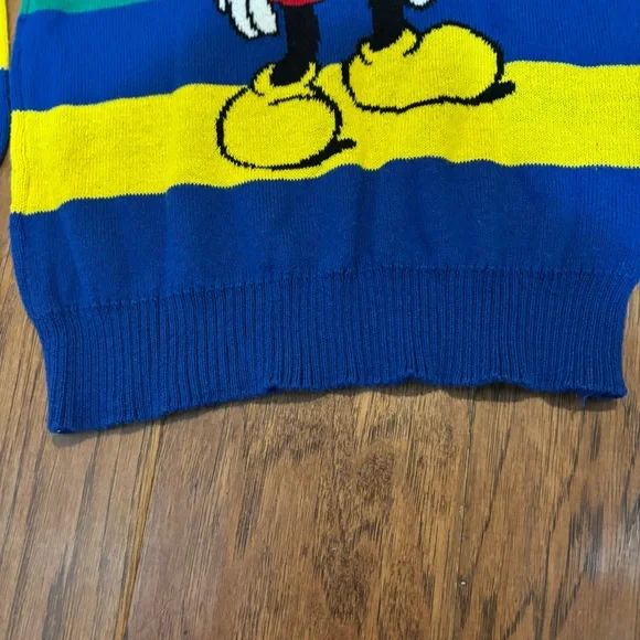 Disney 100 Mickey Mouse Rainbow Striped Sweater (Boys 6/7) - Picture 7 of 10